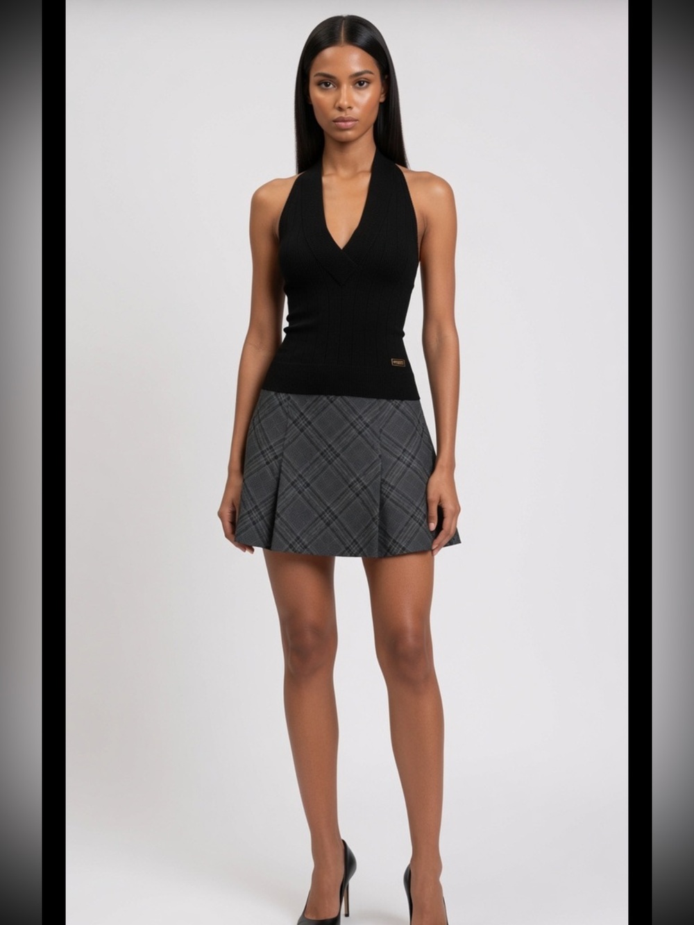 Balmain Cable-Knit Openback Top FR34 US2 UK6 XS $1150